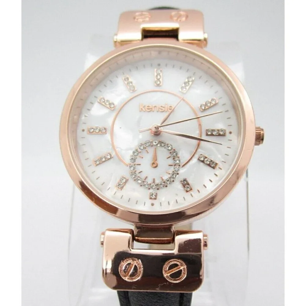 Women's Kensie Quartz WR Analog 36mm Dial Causal Round Watch (E968)
